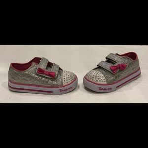 Twinkle Toes silver and pink